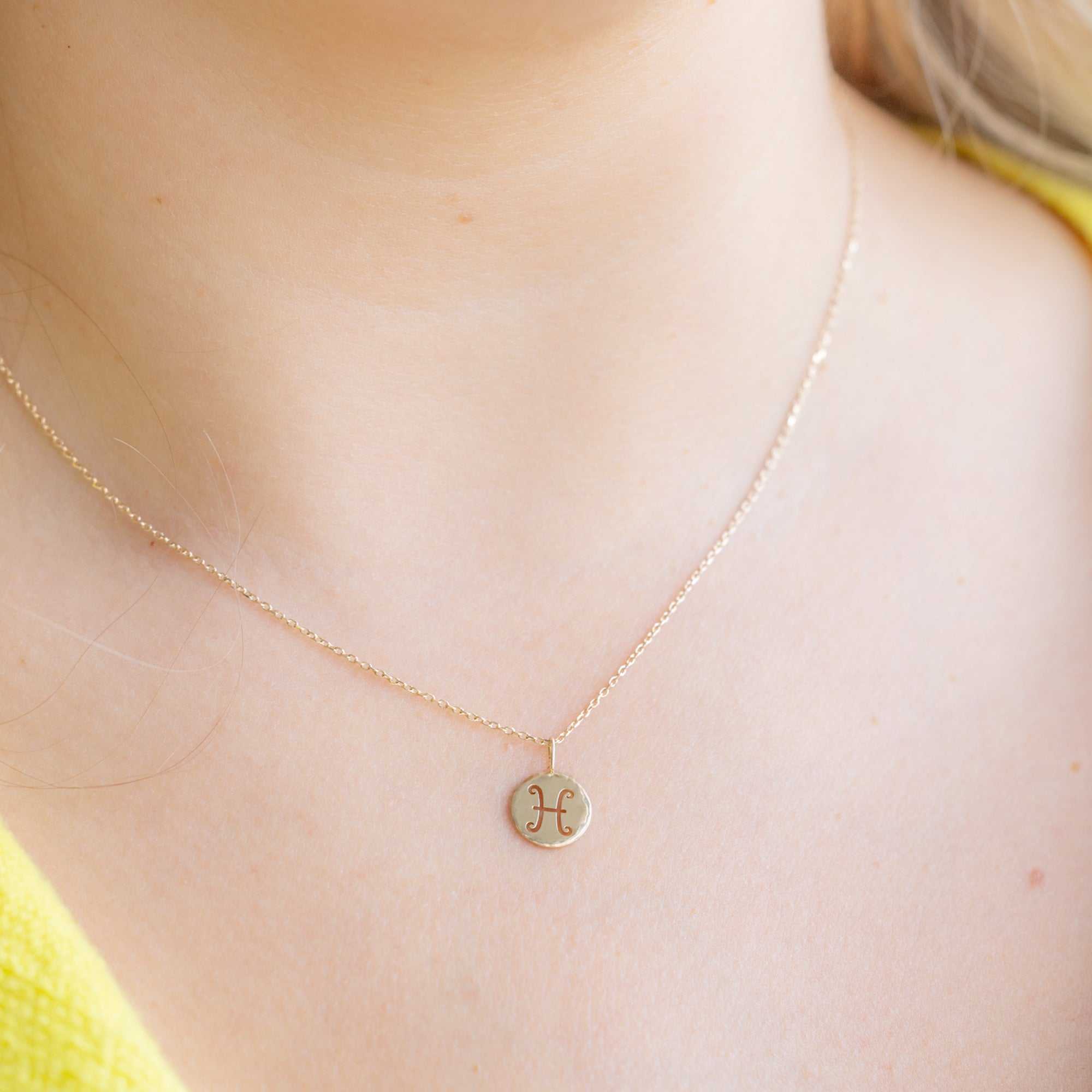 Alexis Russell Necklaces The Zodiac Birthstone Charm Necklace | Yellow, Rose or White Gold