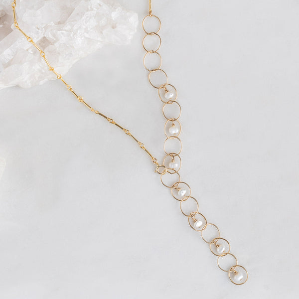 Alexis Russell Necklaces The Pearl Party 2-in-1 Necklace | Yellow Gold