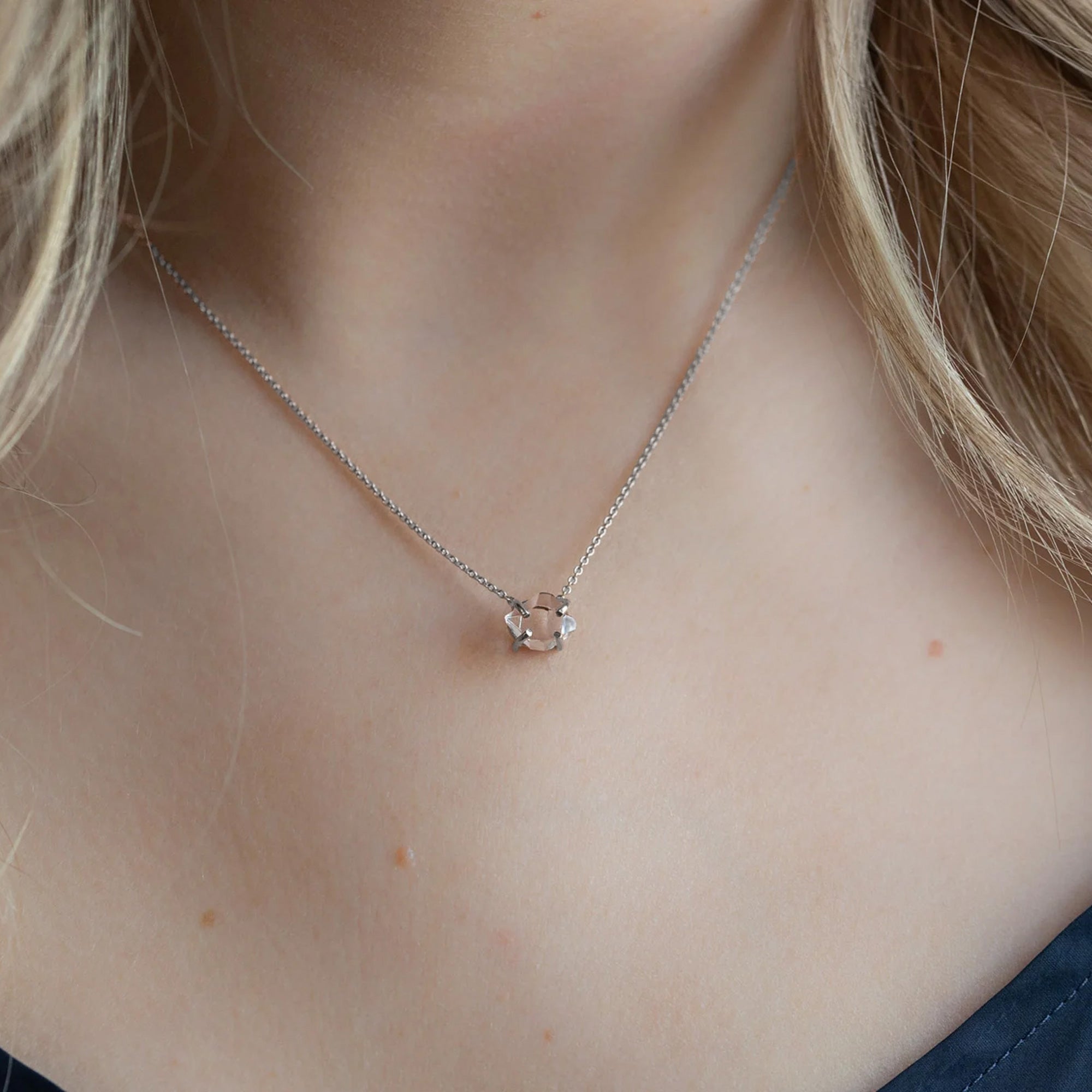 Alexis Russell Necklaces The Herkimer Diamond Necklace | Sterling Silver