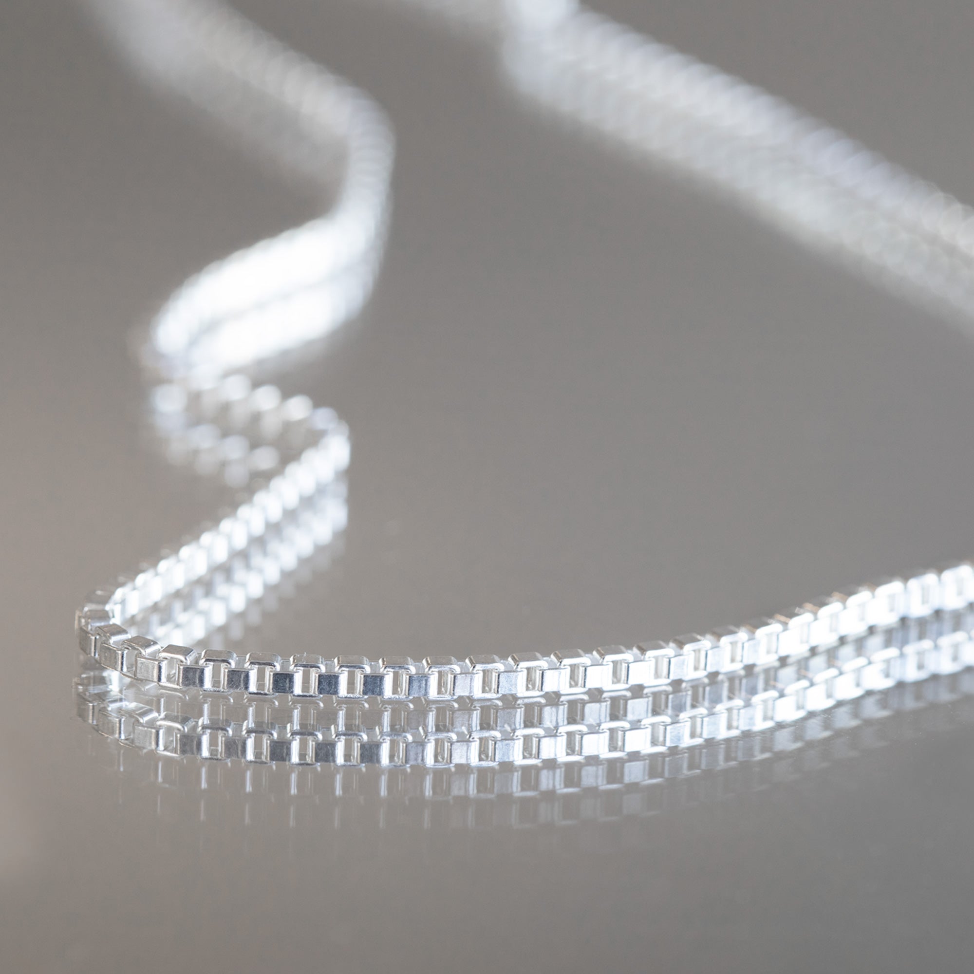 Alexis Russell Necklaces The Men's Box Chain Necklace | Sterling Silver