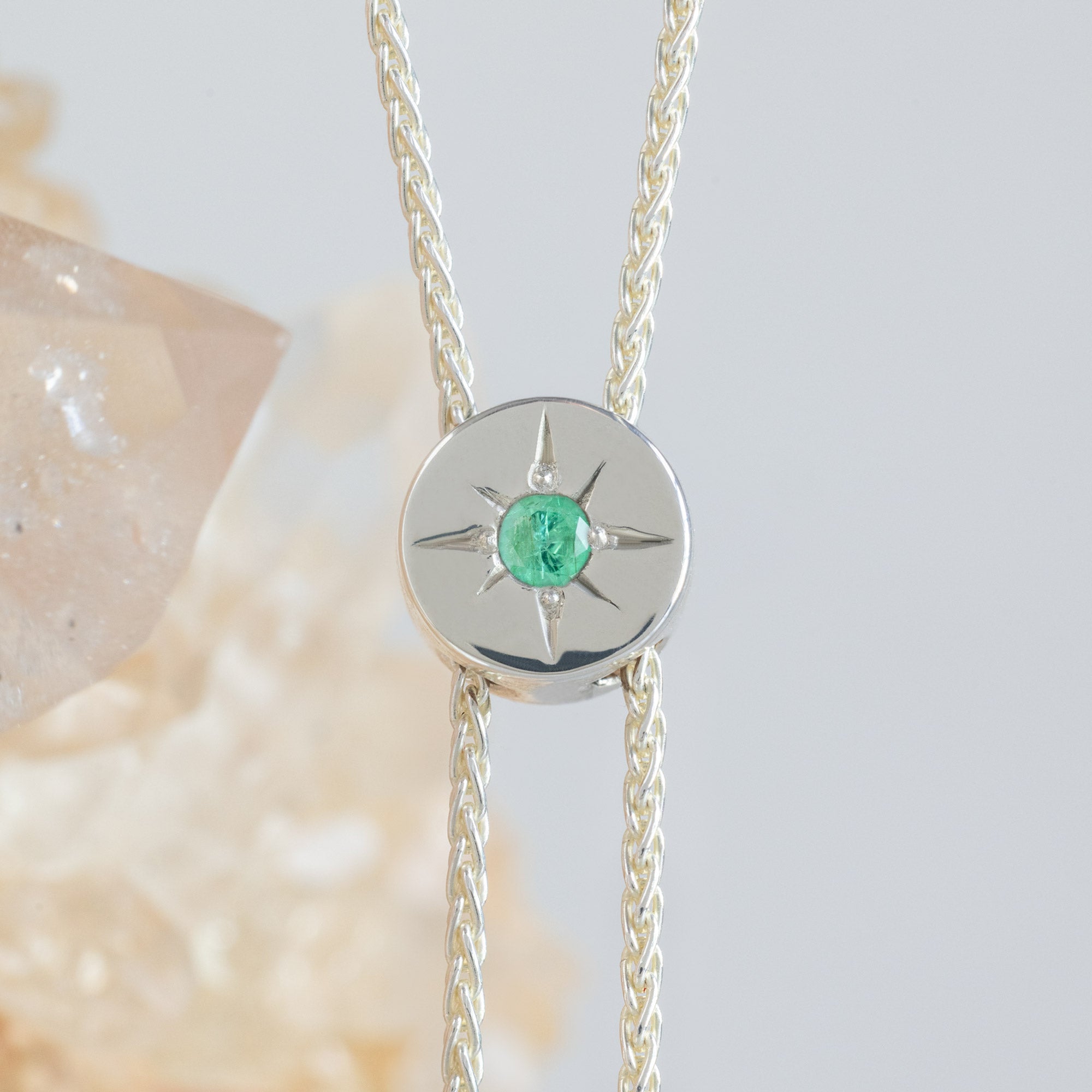 Alexis Russell  Necklaces The Birthstone Bolo Lariat | Sterling Silver