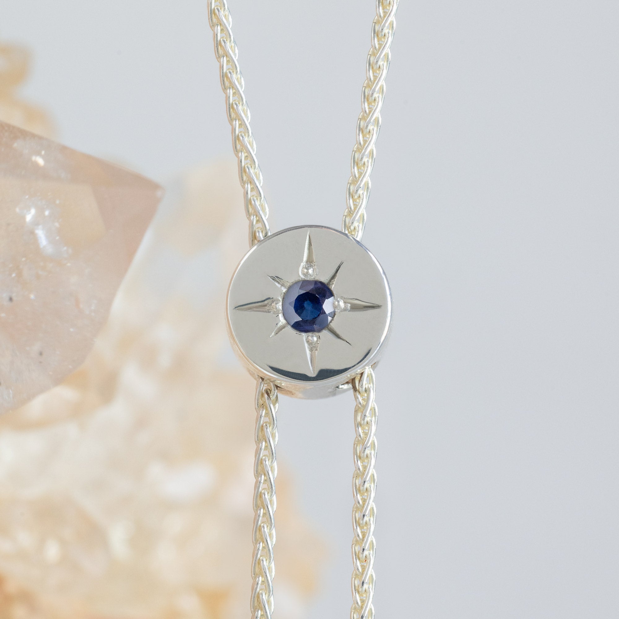 Alexis Russell  Necklaces The Birthstone Bolo Lariat | Sterling Silver