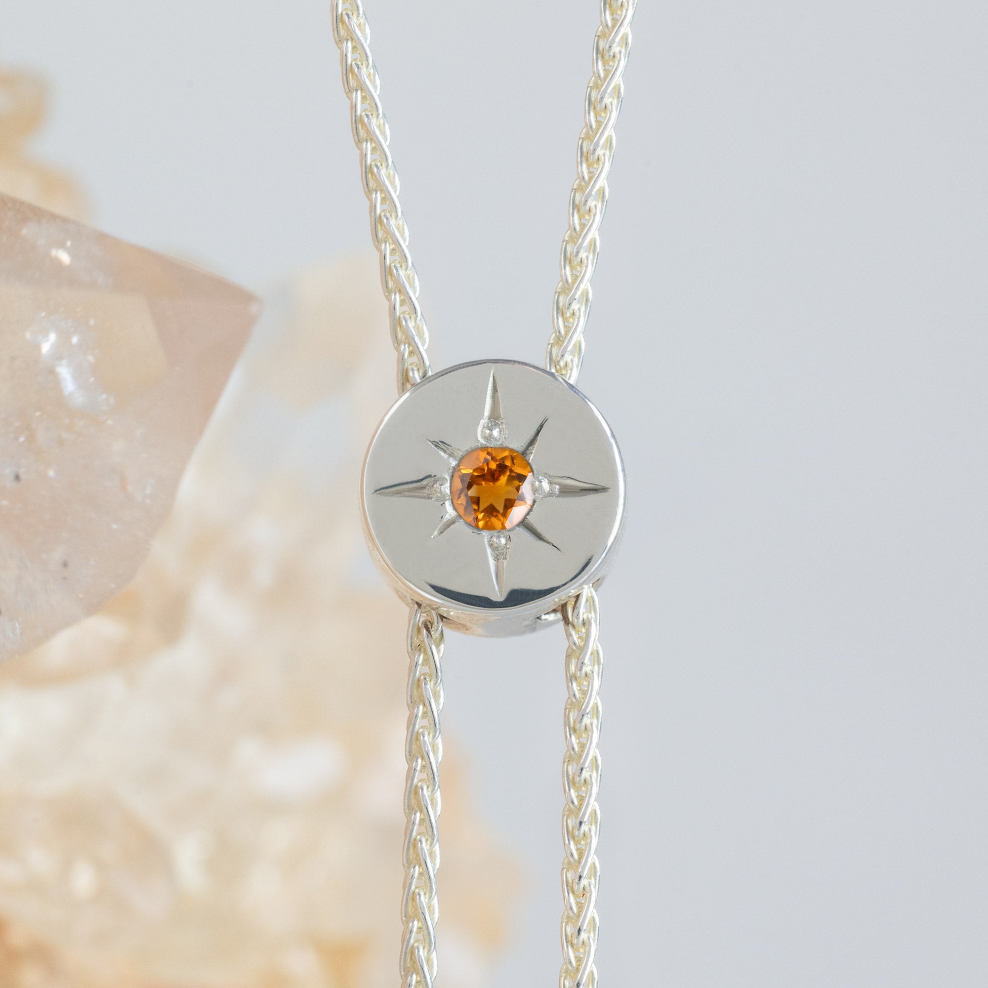 Alexis Russell  Necklaces The Birthstone Bolo Lariat | Sterling Silver