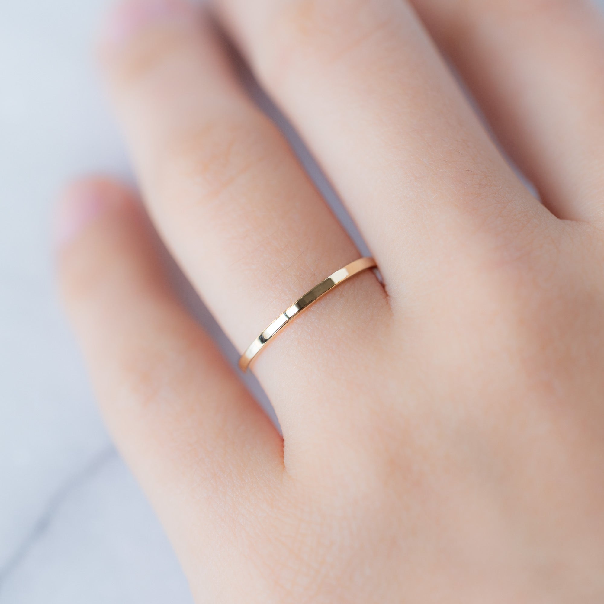 Alexis Russell Wedding Bands The Gold Stacking Band | Yellow, Rose or White Gold