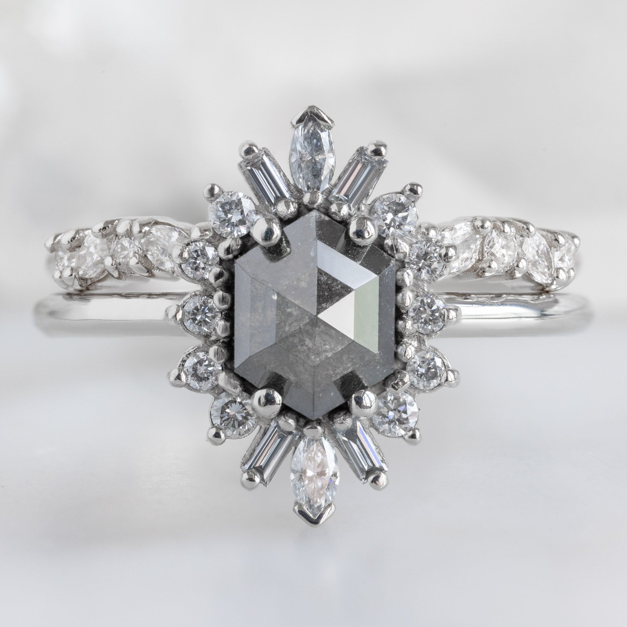 Alexis Russell Wedding Bands The Marquise Confetti Wedding Band | Yellow, Rose or White Gold